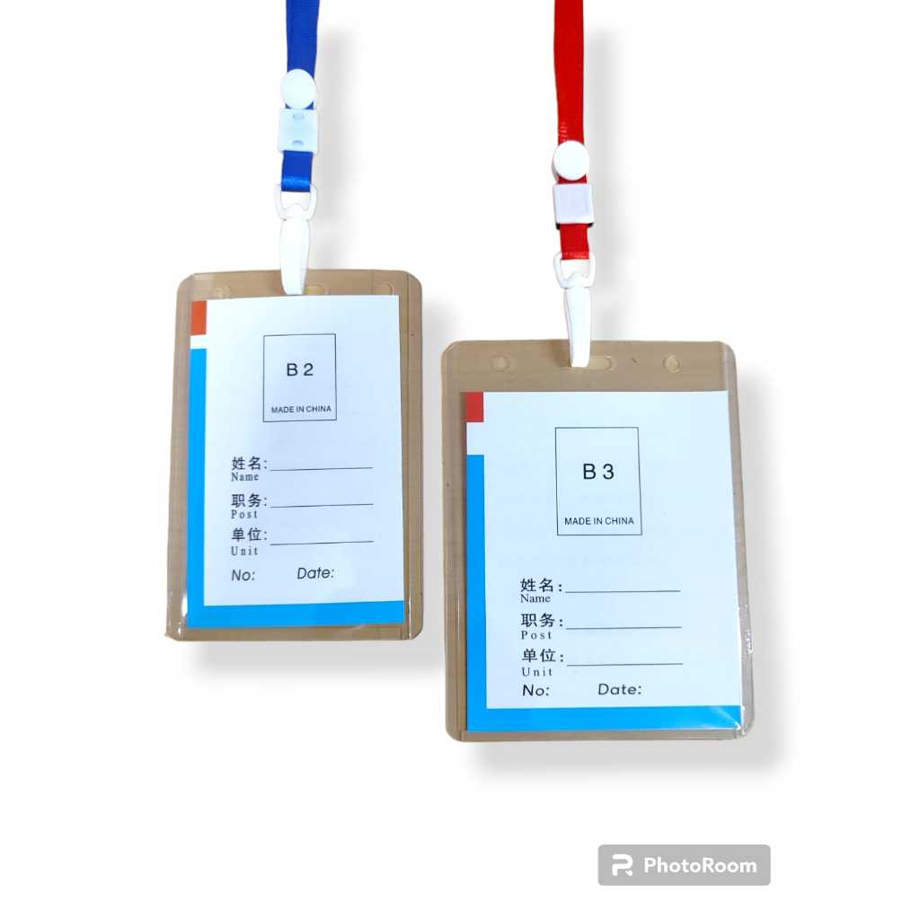 

AS888 - GROSIR!! 50 SET NAME CARD PLASTIK+TALI / SET NAME TAG ID CARD. MURAH