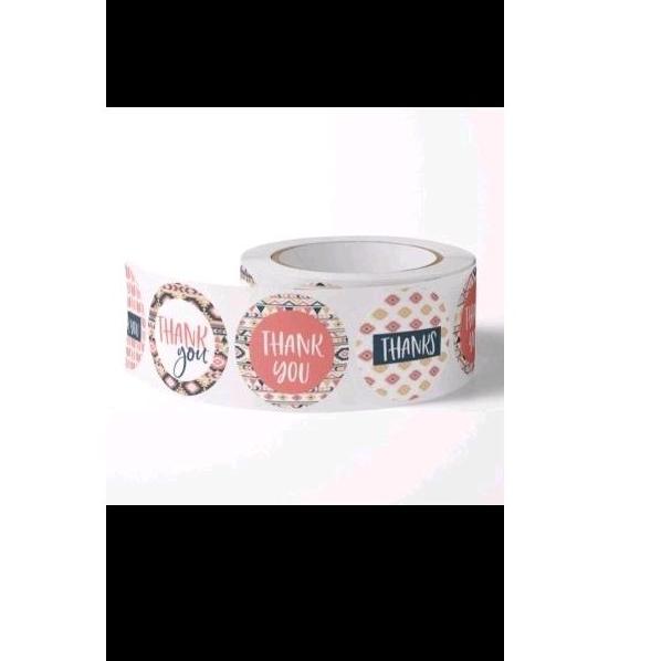 

Stiker bulat terima kasih thak you 500pc diameter 2,5cm
