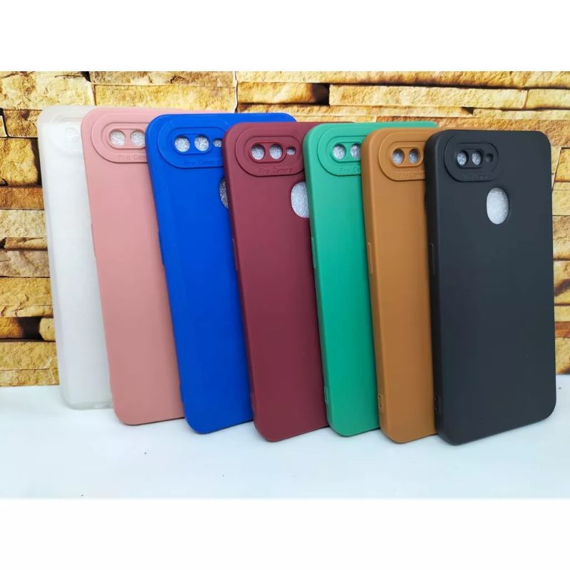 SOFT CASE / CASING PRO CAMERA TYPE OPPO F9 SLICON MACARON TERBARU