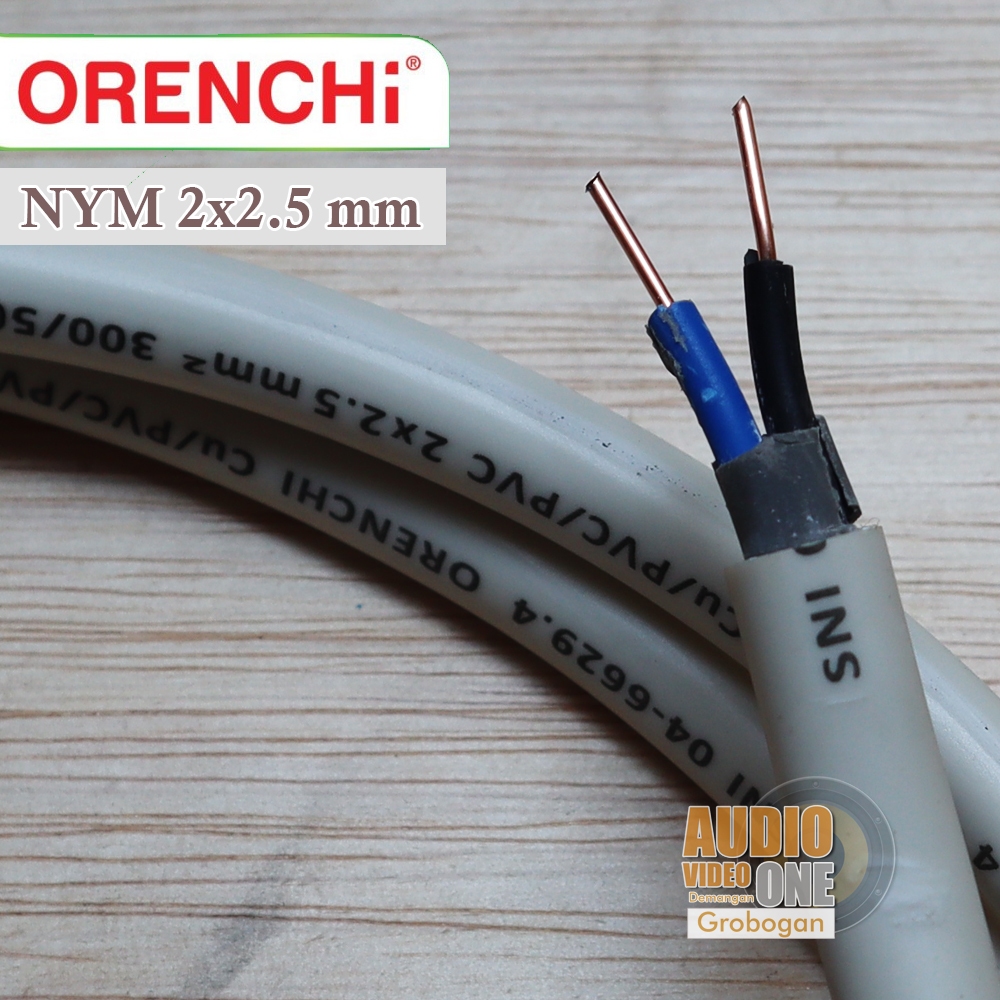 Kabel Listrik Orenchi 2 x 2.5 NYM Kabel Kawat Tembaga Murni