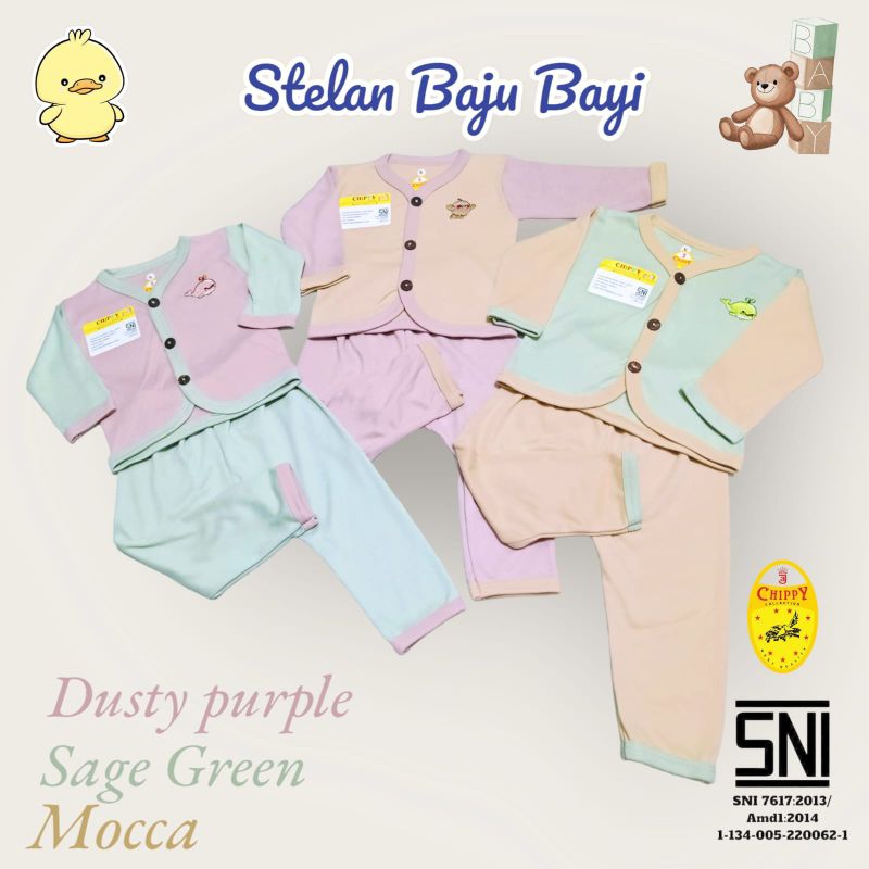 6 Pcs Baju Bayi celana bayi newborn 3 6 bulan / Setelan Baju bayi Laki Laki Perempuan 0 12 bulan Lengkap dan Komplit