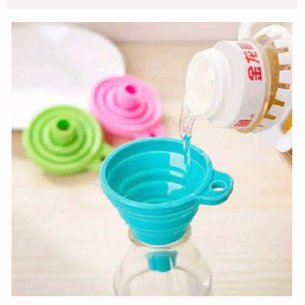 

Corong Air & Minyak Silikon Portable Corong Lipat Silicone Refill Sabun Minyak Serbaguna PR023
