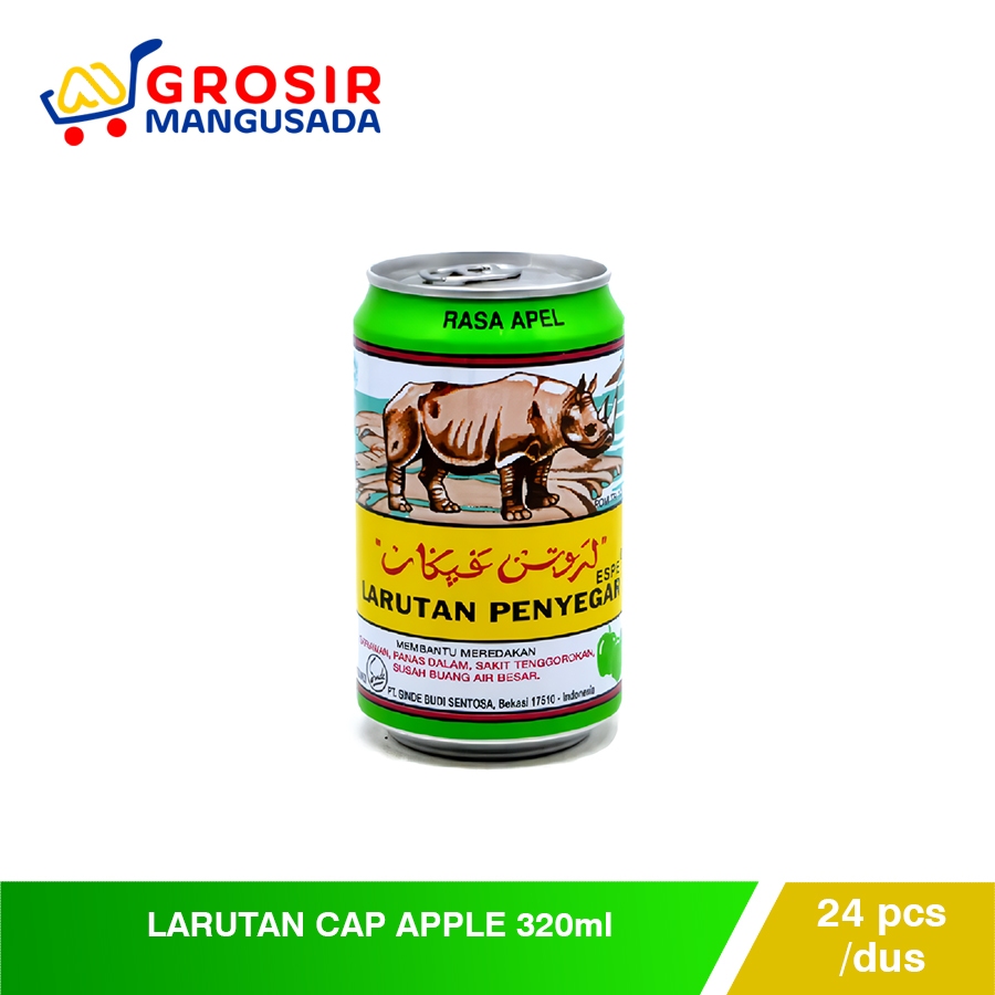 

Larutan Cap Badak Rasa Aple 320ml / Larutan Penyegar Harga Grosir 24pcs