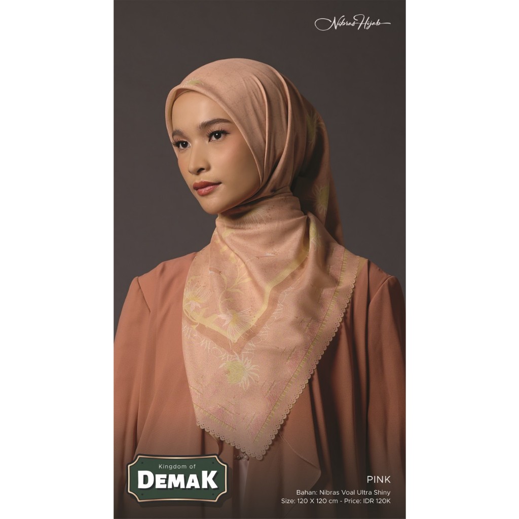 NIBRAS HIJAB DEMAK SCARVES/ KERUDUNG SEGI EMPAT NIBRAS HIJAB