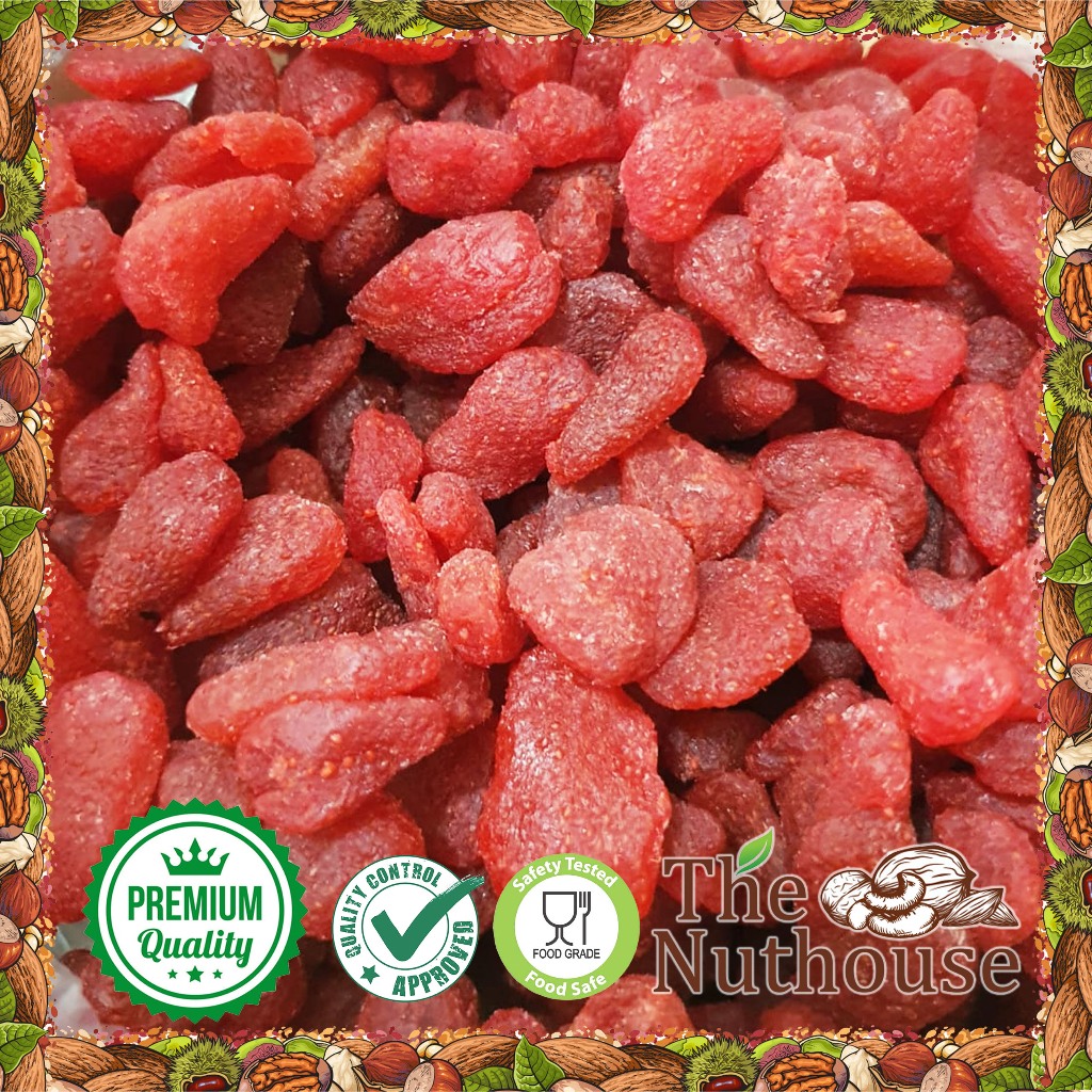 

100gr Dried Strawberry / Buah Strawberi Kering [Premium Snack Fruit]
