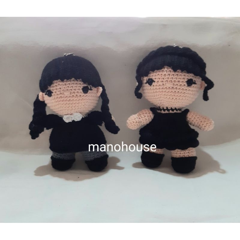 Wednesday addams chubby amigurumi