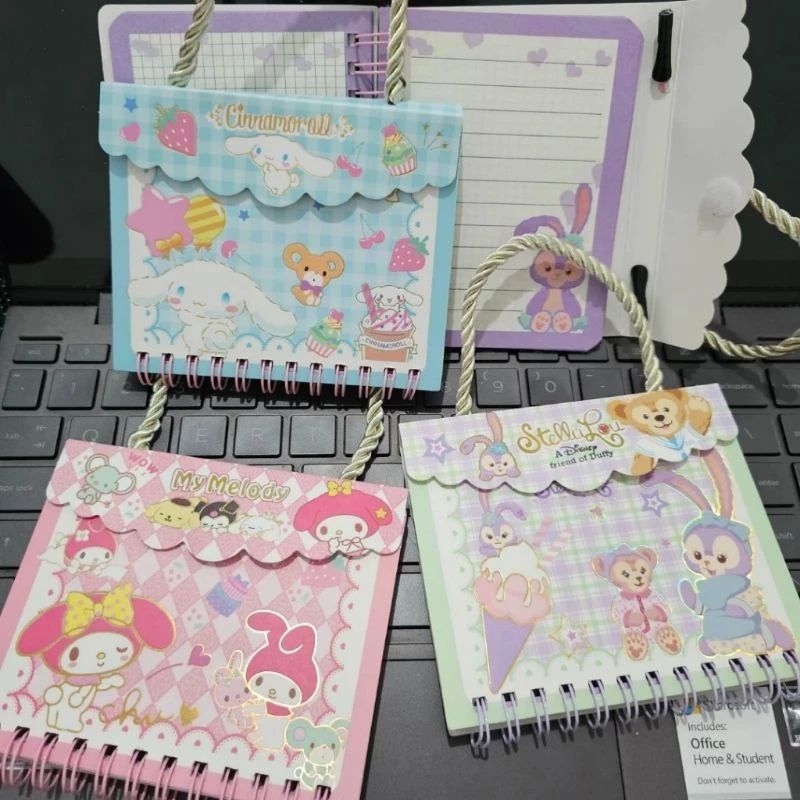 

Notebook tas sanrio / Notebook buku diary bermotif