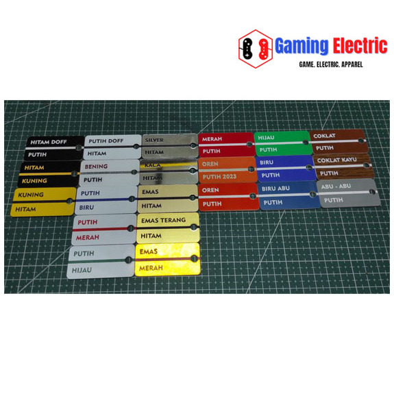 

Name Plate Panel Gravoply Traffolyte CNC Premium