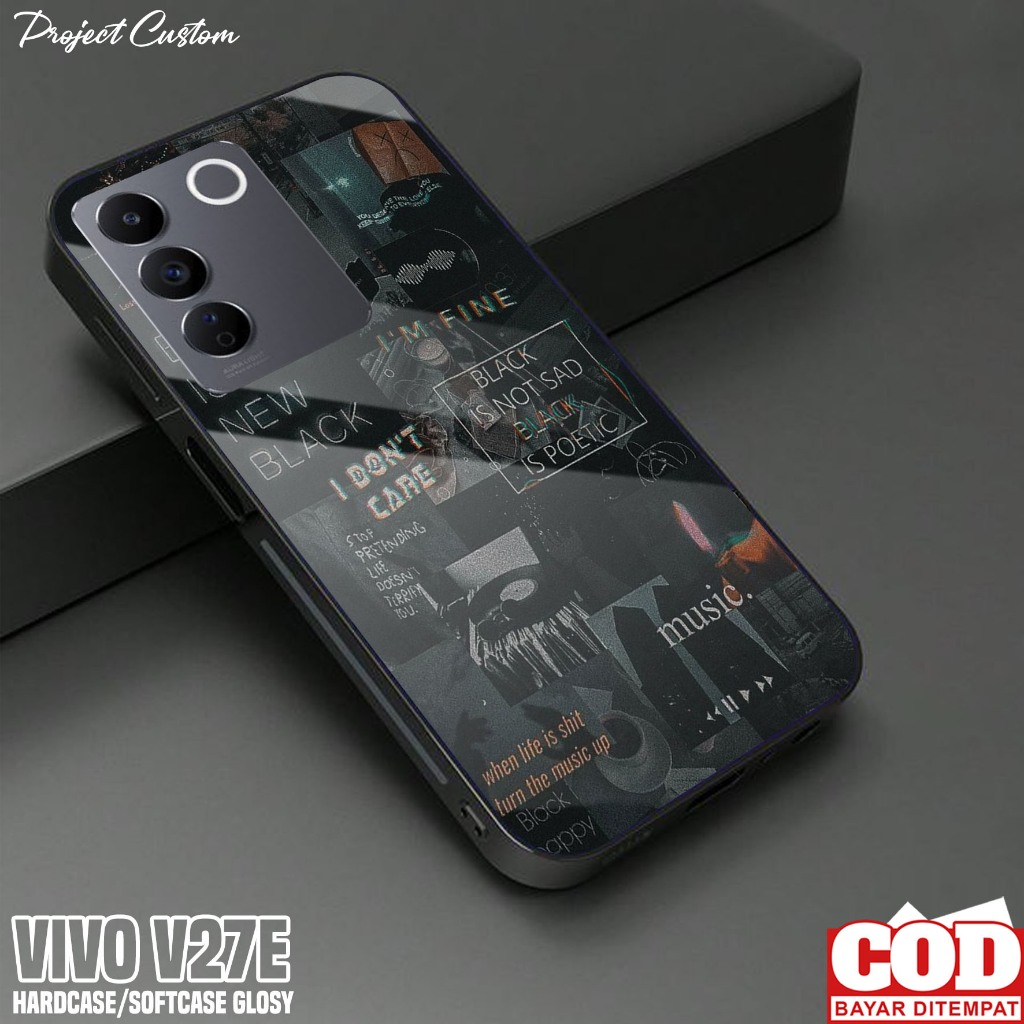 Case VIVO V27E - Casing Hp VIVO V27E Terbaru ( AESTH ) Silikon VIVO V27E - Softcase Glass VIVO V27E 