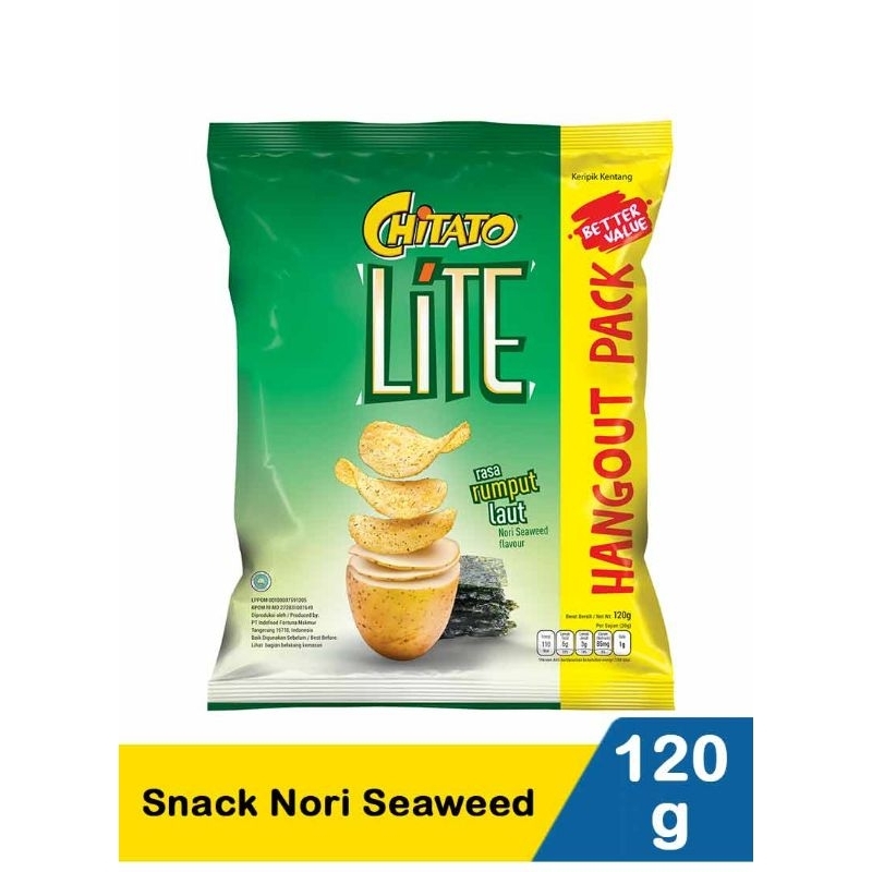 

Chitato Lite Snack Potato Nori Seaweed 120G