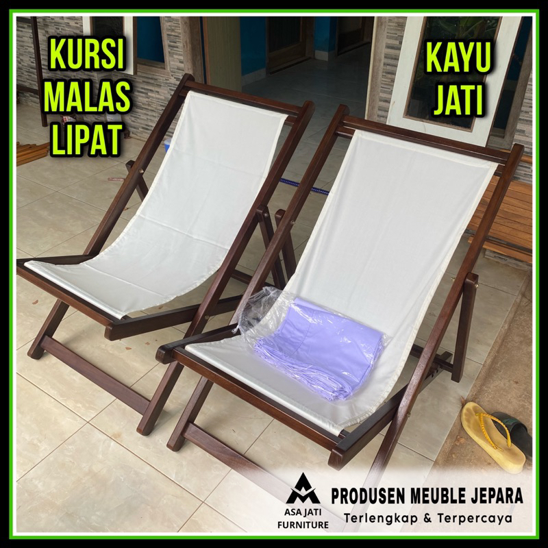 Kursi Malas Lipat Kursi Goyang Bali Kursi Lipat Kayu Jati