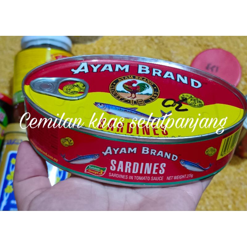 

AYAM BRAND SARDINES 215gram import malaysia