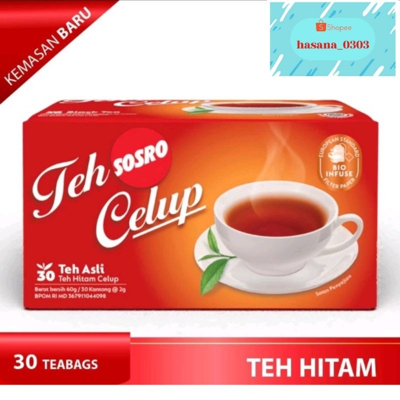 

Teh Celup Sosro 30 Bags - Teh Hitam berkualitas - Tea Bag