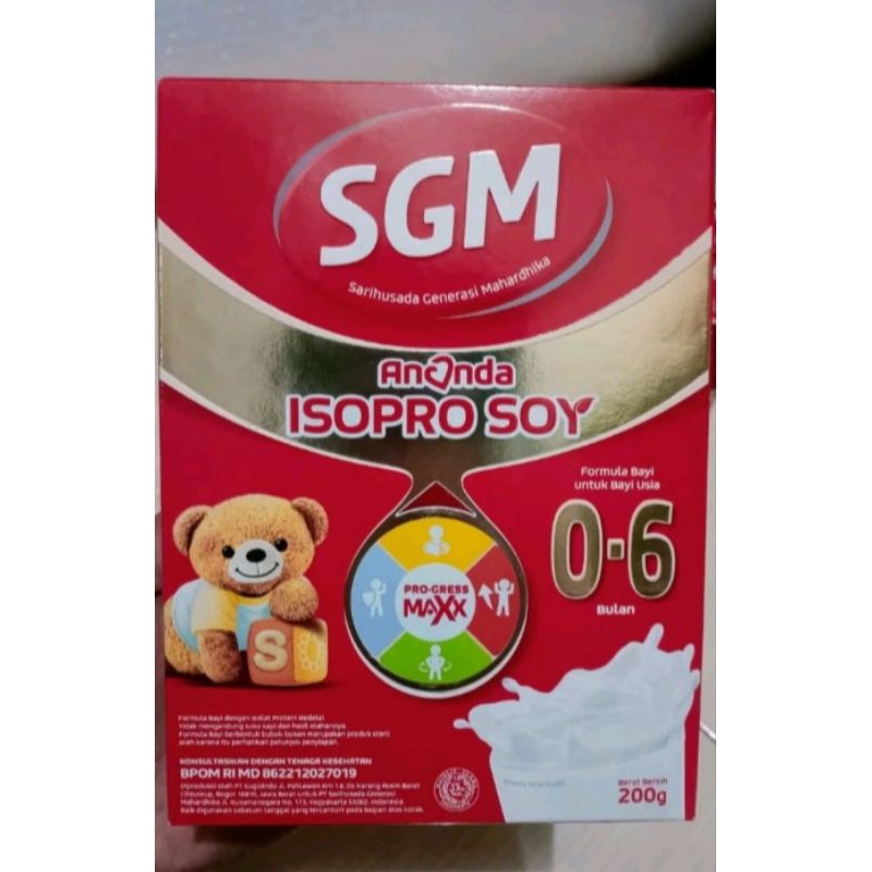 susu SGM soya 0-6 bulan