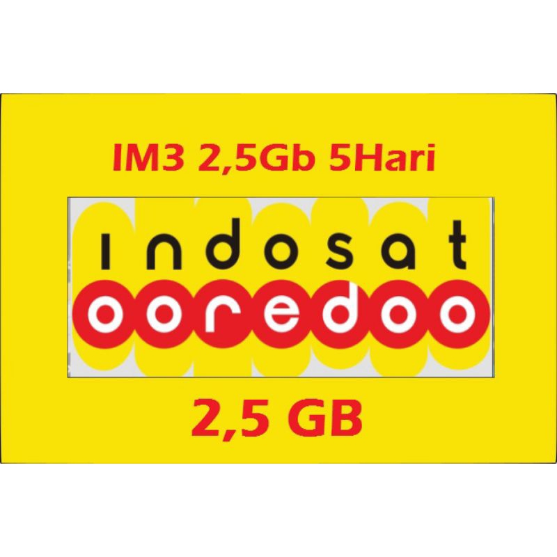 Voucher IM3 2,5Gb 5 Hari