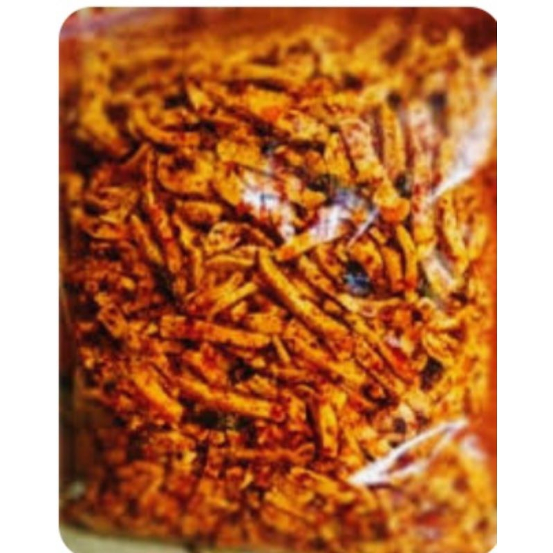 

basreng pedasmercon daun jeruk original, UKURAN BESAR , berat1KG