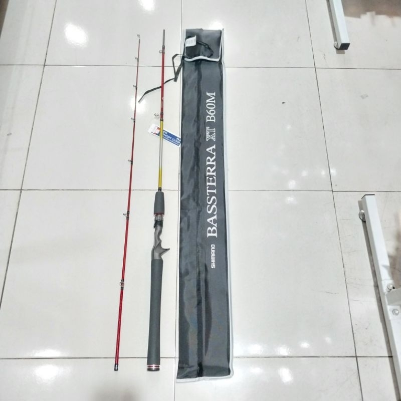 Joran BC Shimano Bassterra XT B60M 8-16lb 180cm Fuji SIC Spiral Guide