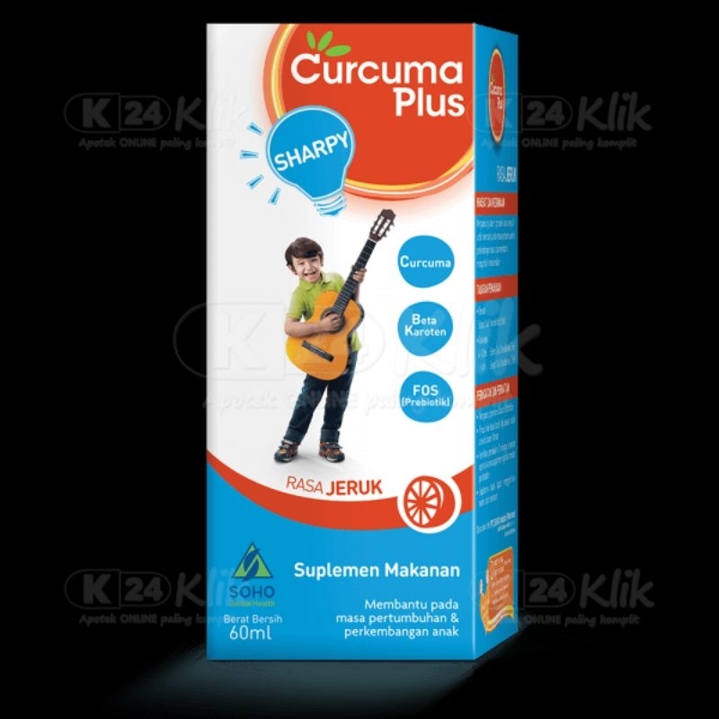 curcuma plus sharppy 60 ml jeruk / curcuma plus murah / vitamin nafsu makan anak