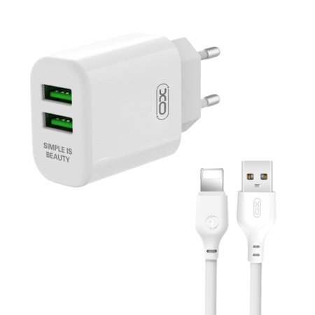 XO L85Cset Dual Port Home Travel Charger Adaptor 2.4A