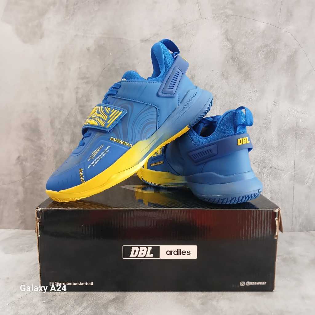Sepatu Basket - ARDILES x DBL AD2 CYCLONE - Biru/Kuning [CYCLONEBK] - Original