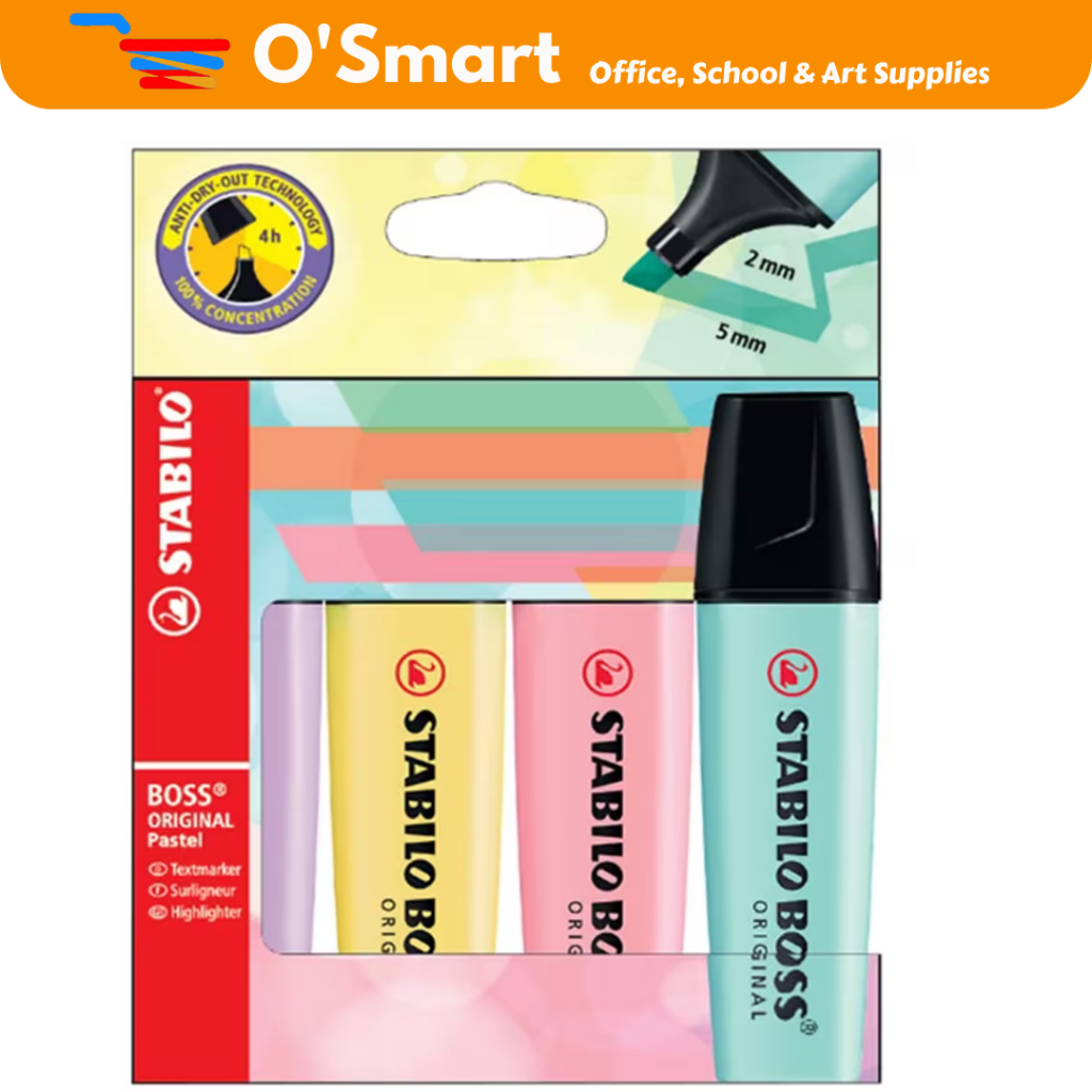 Stabilo Boss Pastel SET ISI 4 ( LH,MY,PB.TT)