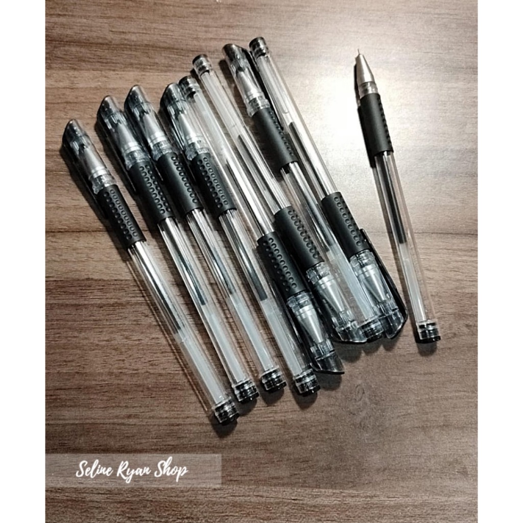 

Gel Pen / Pena / Bolpen / Bolpoin Gel Tinta Hitam, Merah dan Biru