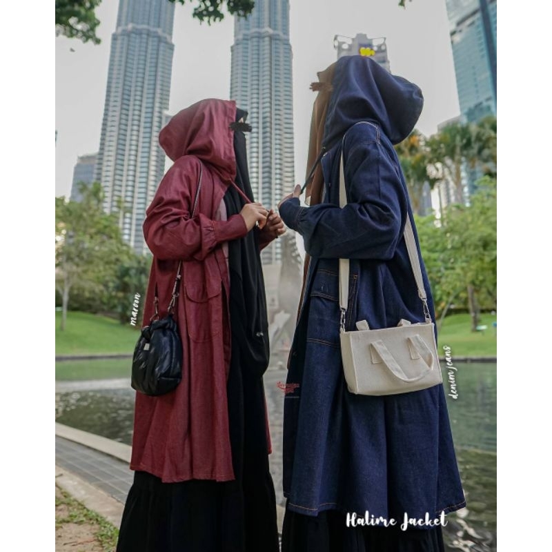 Jaket Halime by Khumaira Syari Jaket Outer Oversize