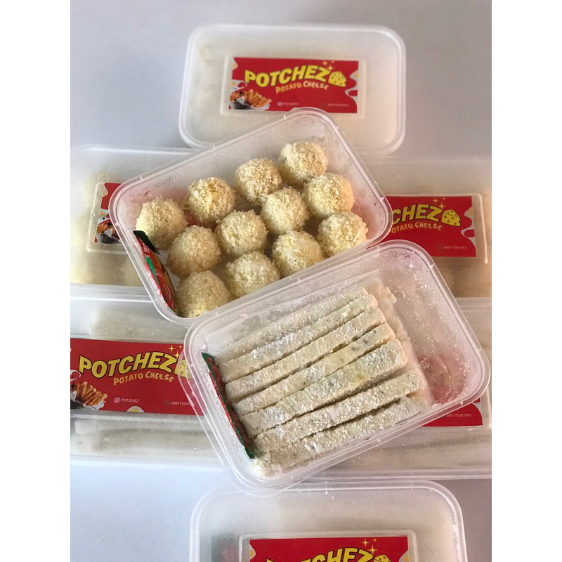 

potato cheese ball & stick