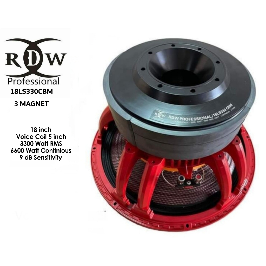 Speaker Komponen RDW 18 LS 330 CBM / 18LS330 CBM / LS330 CBM - 18 inch