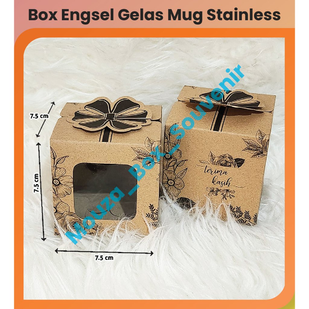 

( 50PCS ) KEMASAN BOX ENGSEL/GELAS MUG STAINLESS FREE TALI KUR