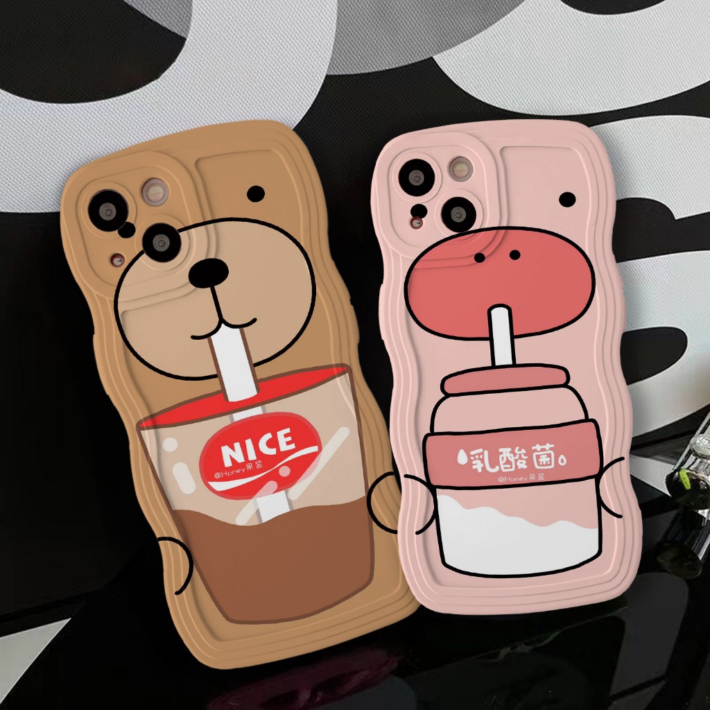 Case Gelombang Untuk Tipe Hp Iphone 6 - 7 - 8 - 6+ - 7+ - 8+ -  11 - 12 - 13 - 14 - 11 Pro - 11 Pro 