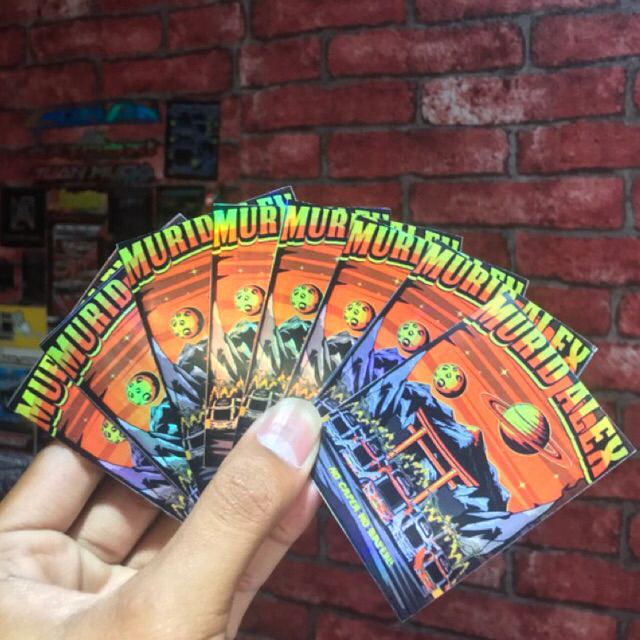 Stiker Bus Tuan Muda Murid Alex Hologram Cutting Lasser