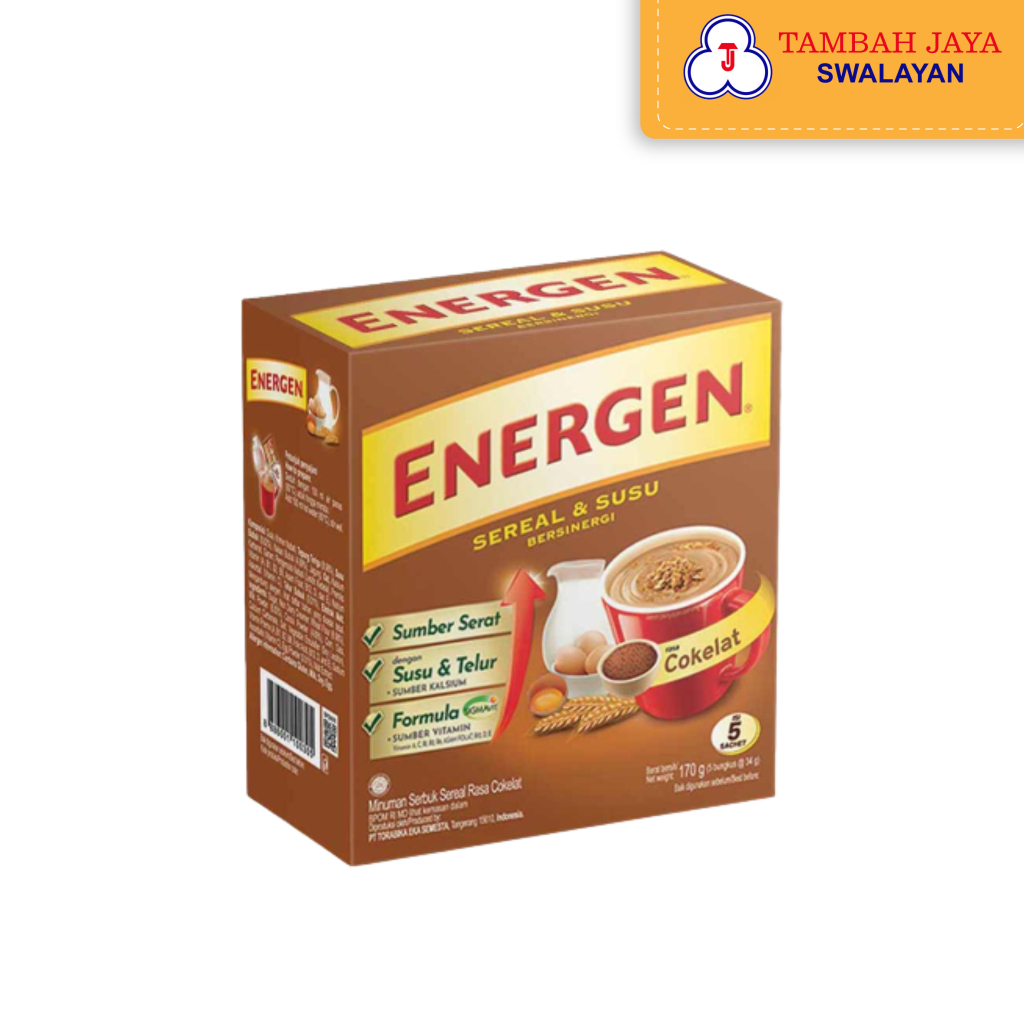 

Energen Sereal Coklat Dus 170gr isi 5 Scht@34g