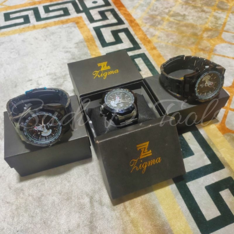 Jam Tangan Analog Pria Zigma Anti Air Water Resistant Type WEIGUAN 9999 Jam Tangan Import Murah