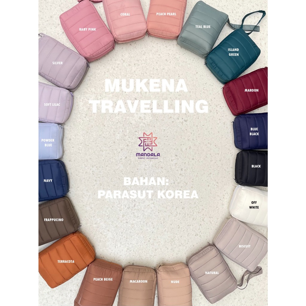 MUKENA TRAVELLING PARASUT KOREA /MUKENA TRAVEL/MUKENA MINI SIZE
