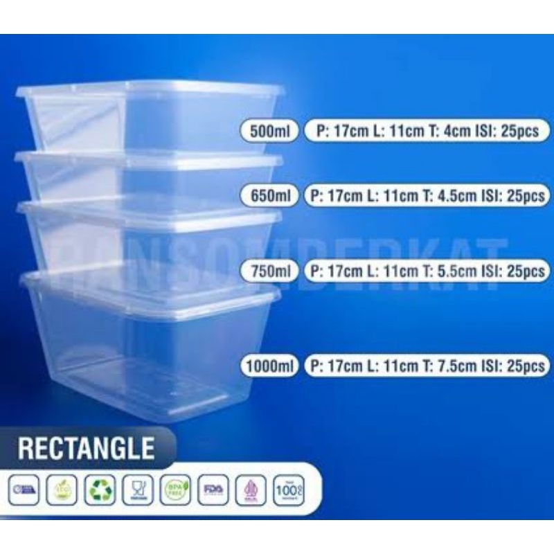 thinwall 500 ml / thinwall 650 ml / thinwall 750 ml / thinwall 1000 ml / thinwall 1500 ml / thinwall