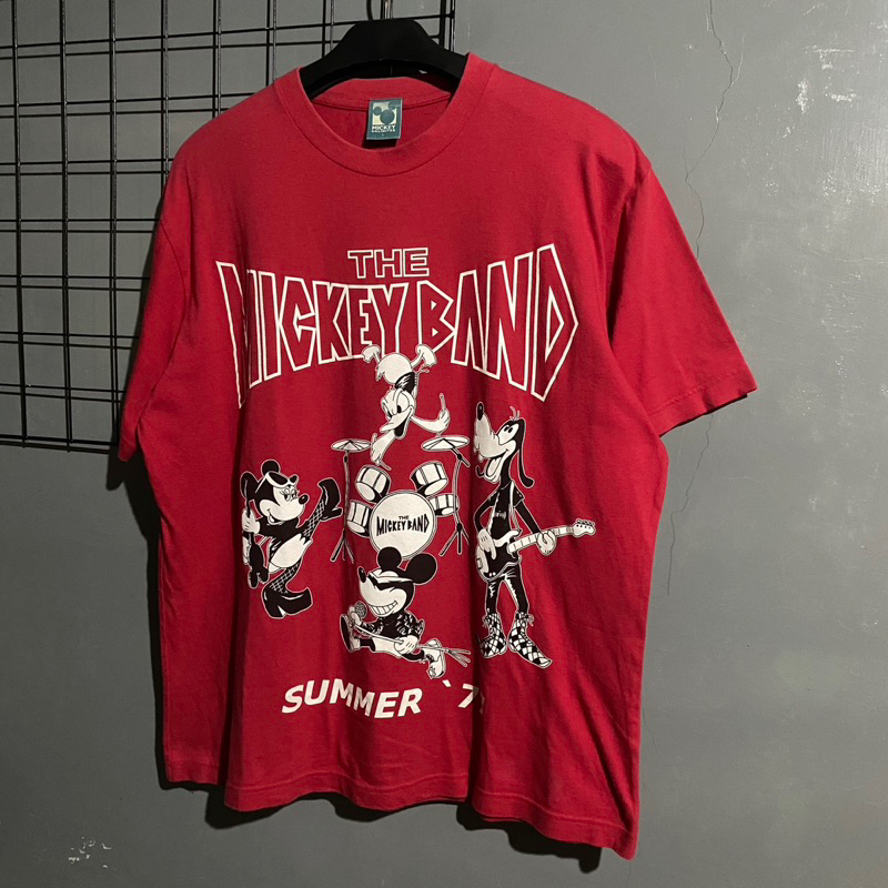 Kaos T Shirt Mickey Band Vintage 1977 Second