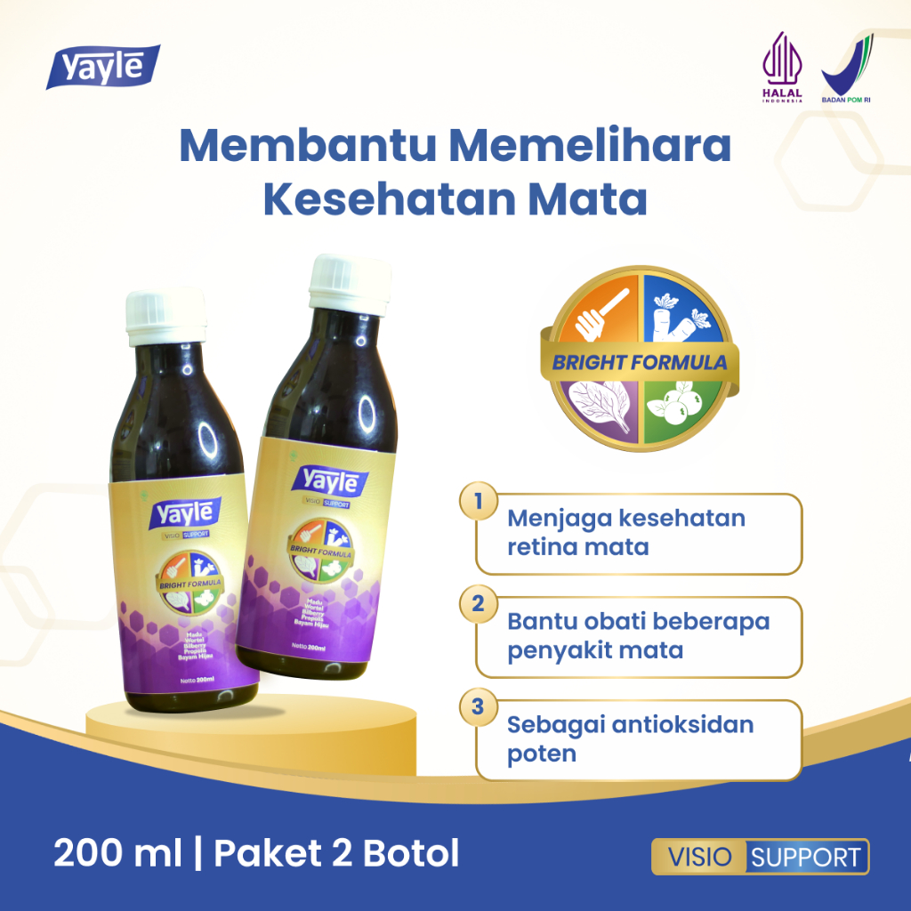 Yayle Visio Support 200 ml - 2 Botol