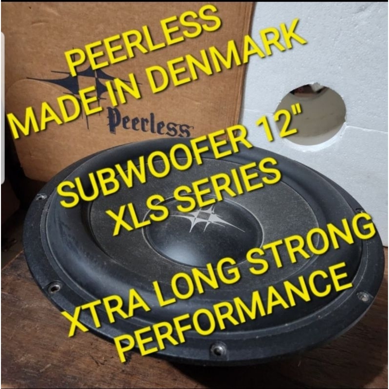 SUBWOOFER  12' PEERLESS MADE IN DENMARK XLS SERIES