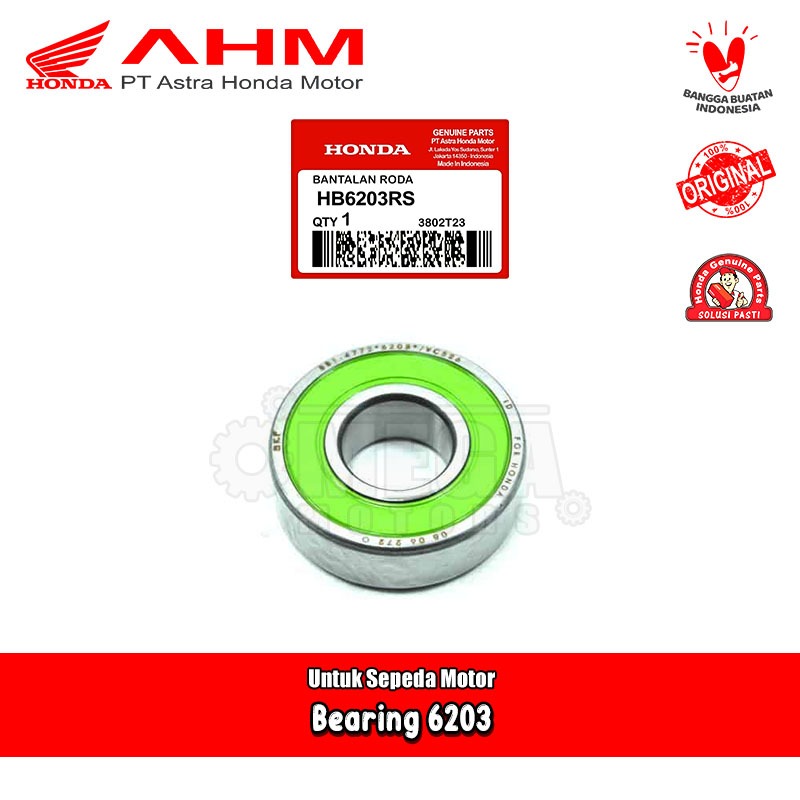 Laher Bearing 6203 Honda AHM HB6203RS LF6203RS