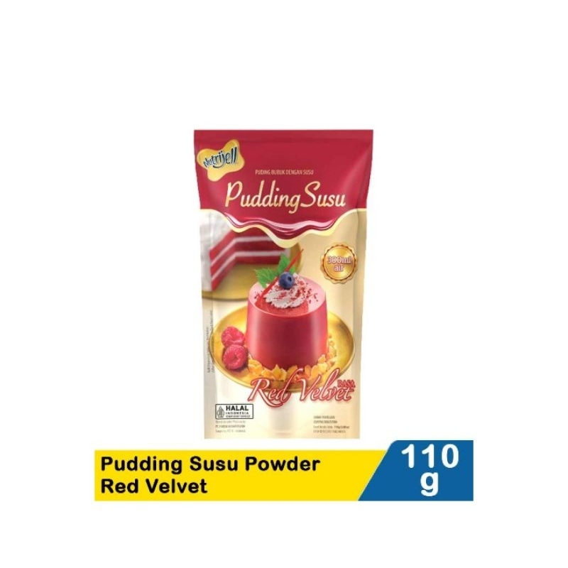 

Nutrijell Pudding Susu Powder Red Velvet110G