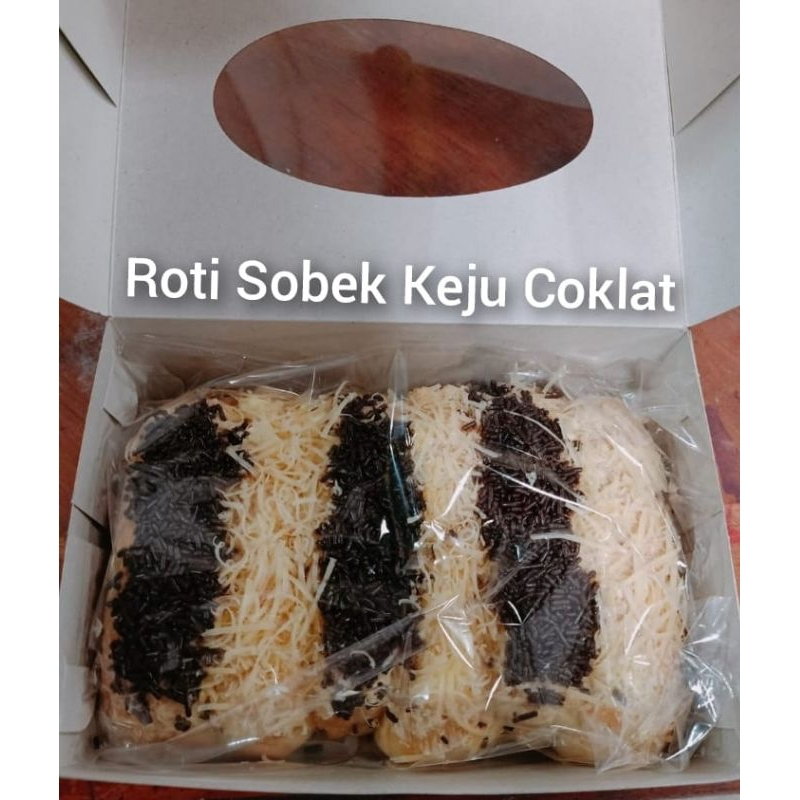 

Slice Roti Sobek Keju Coklat | Roti Meses Coklat Keju