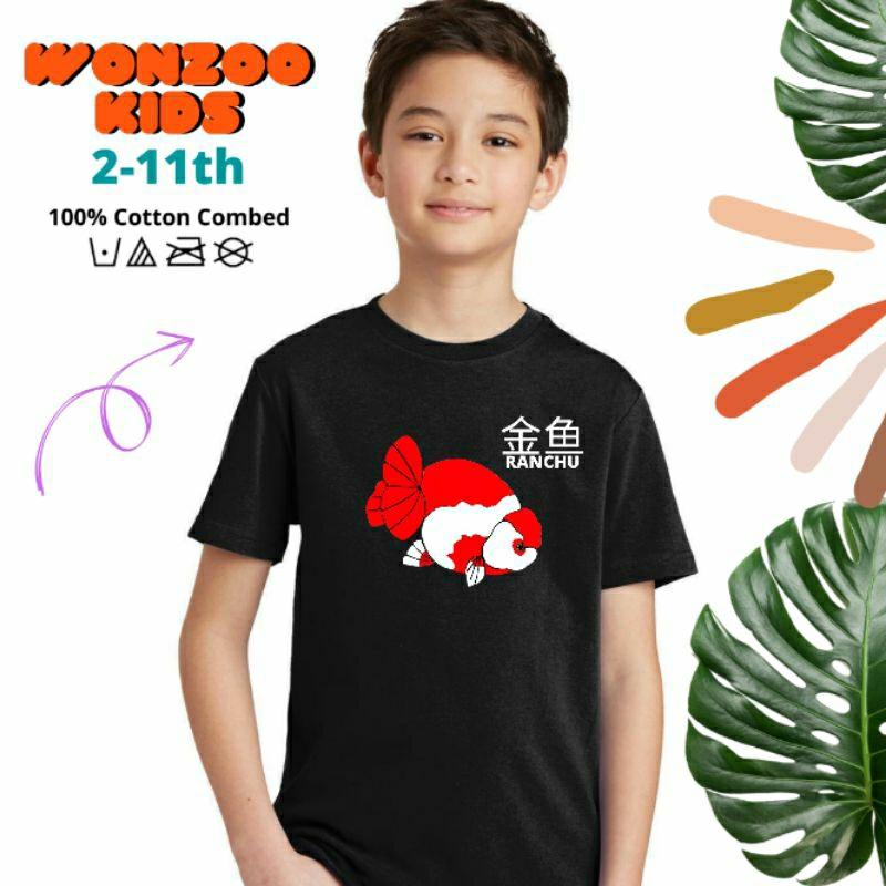 KAOS ANAK IKAN KOKI RANCHU PREMIUM QUALITY