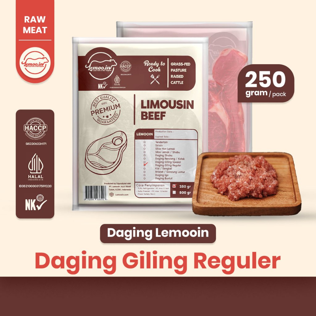 

DAGING GILING | Daging Sapi Premium Lemooin 250gr