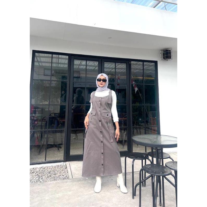 overall bahan katun chinos