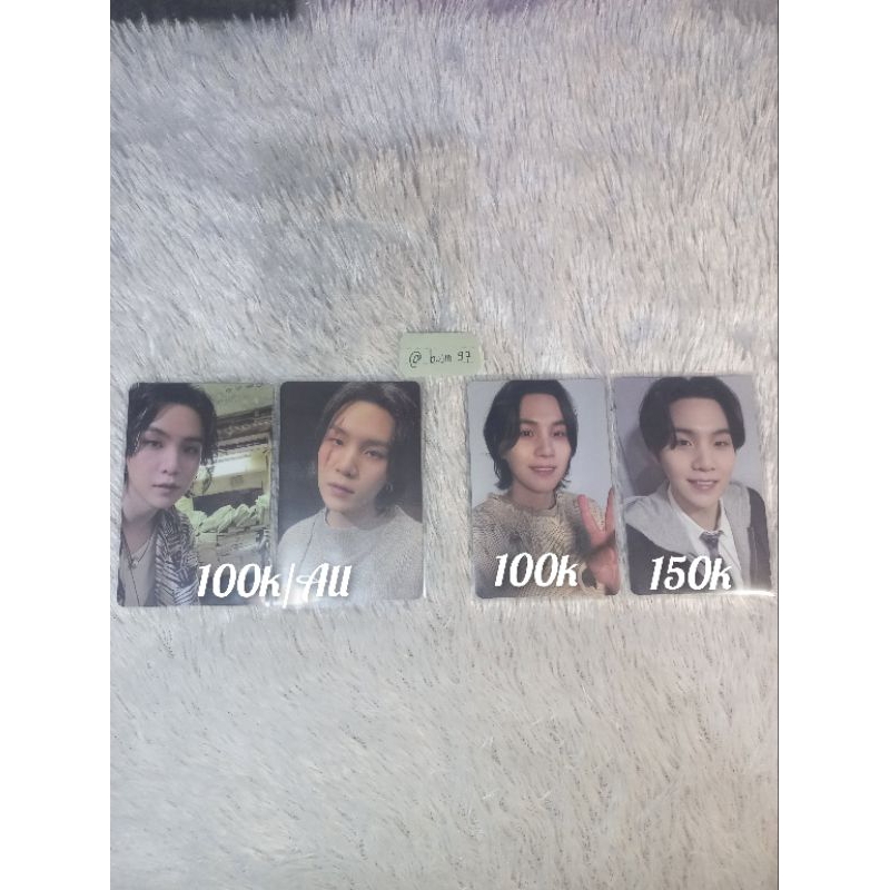 Photocard Suga BTS Official Album DDAY ( pc suga )