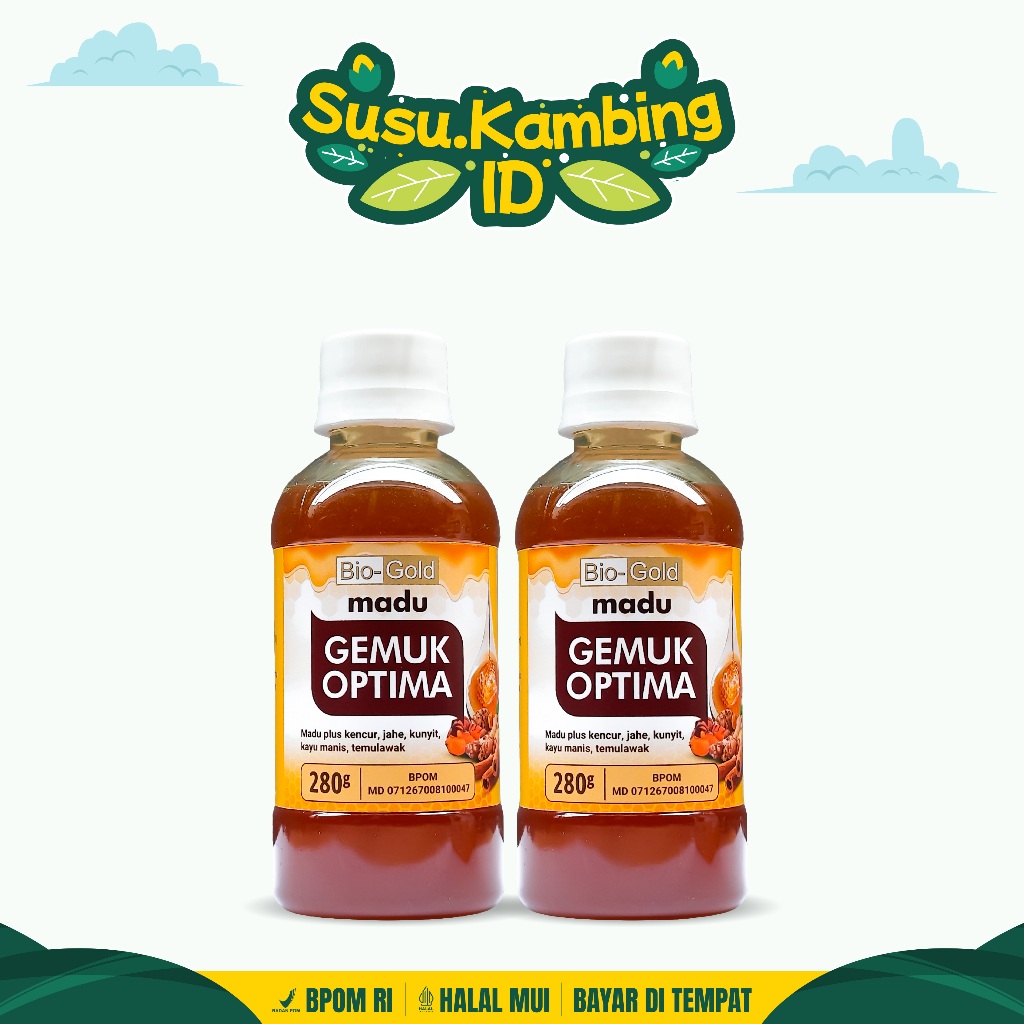 

Madu Bio-Gold Optima 2 Botol untuk Penambah Berat Badan | Penambah Nafsu Makan | 280g BPOM