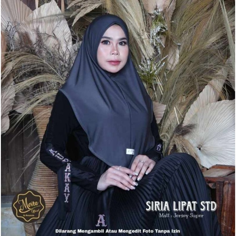 874 JILBAB MOIRA SIRIA LIPAT NONPED JERSEY SUPER STANDART M/HIJAB MOIRA ORI BY BUNYAMIN