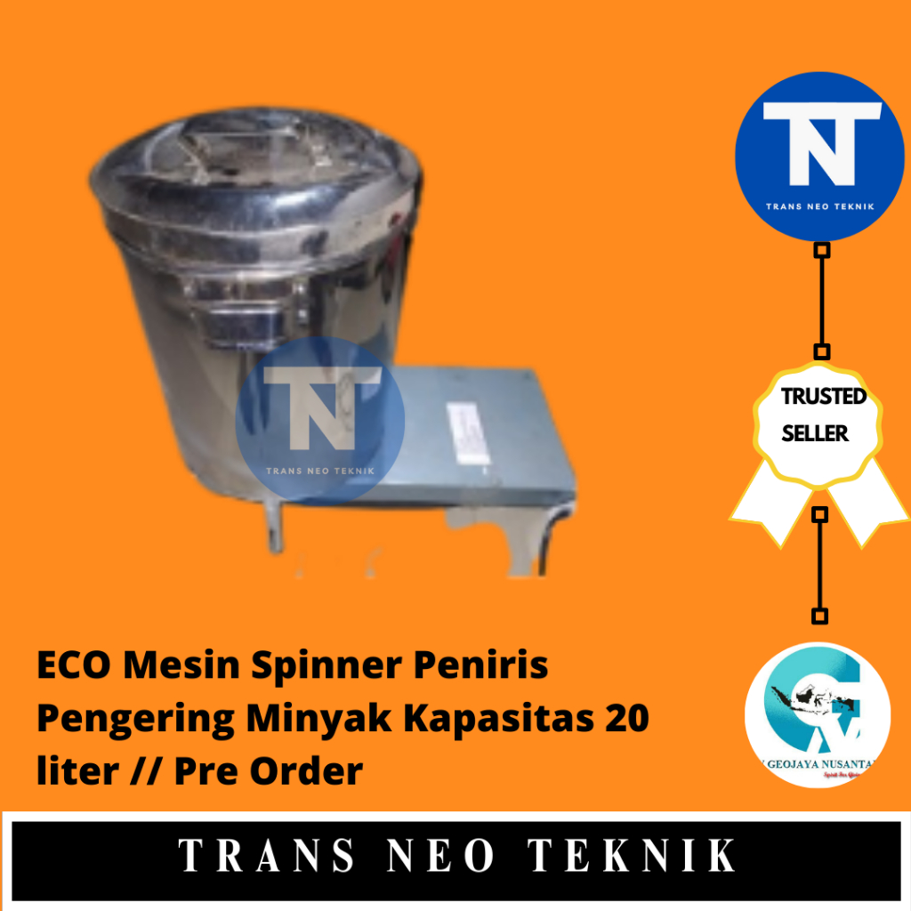 ECO Mesin Spinner Peniris Pengering Minyak Kapasitas 20 liter