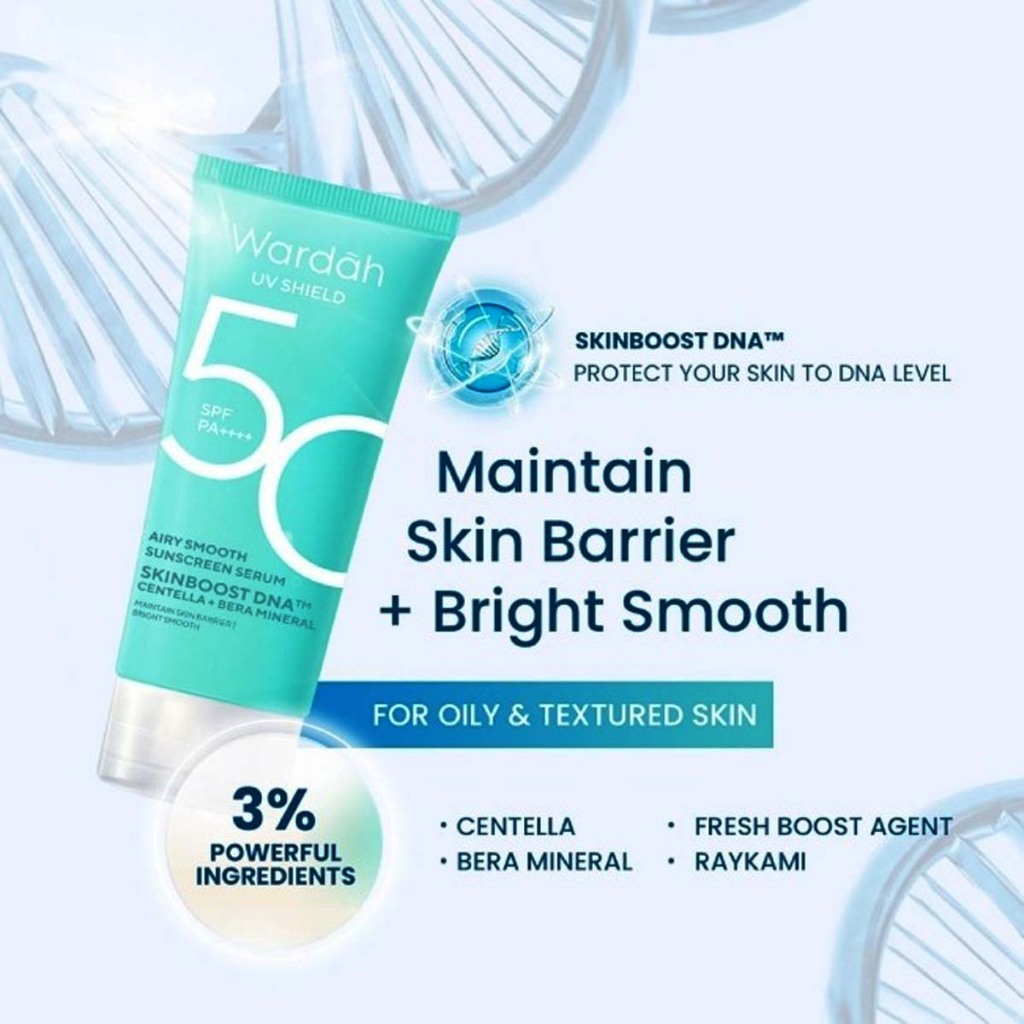 Wardah UV Shield Airy Smooth Sunscreen Serum SPF 50 PA++++ Tabir Surya Skincare